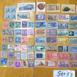 COPY - Lot Of 100 Assorted U.S. Stamps mostly from 1950 through 1981